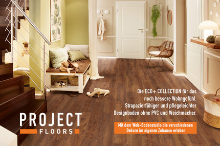 PROJECT FLOORS GmbH - die neue ECO+ COLLECTION für das noch bessere Wohngefühl. Designboden ohne PVC und Weichmacher.
