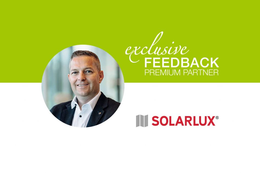 Thomas Mair, Vertriebsleiter Österreich & Italien, Solarlux, über die Zusammenarbeit mit "exclusive Bauen & Wohnen".