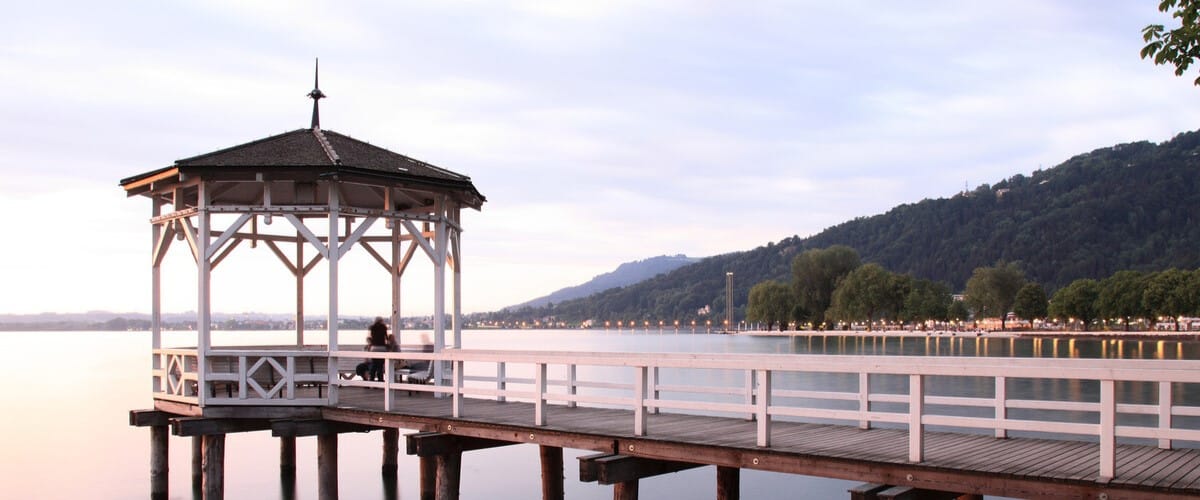 Pavillon am Bodensee in Vorarlberg.